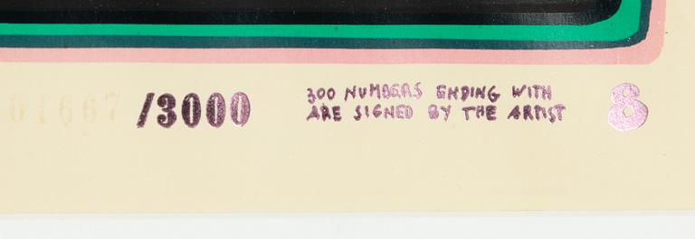 Friedensreich Hundertwasser, "Regentag on waves of love".