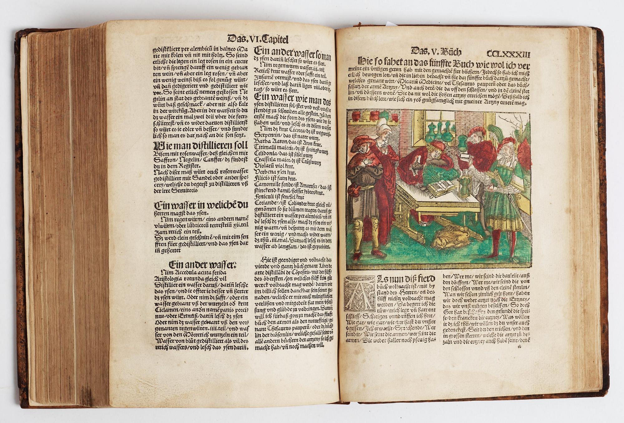 HIERONYMUS BRAUNSCHWEIG, Liber de arte Distillandi de Compositis.., Strasbourg 1512-14.