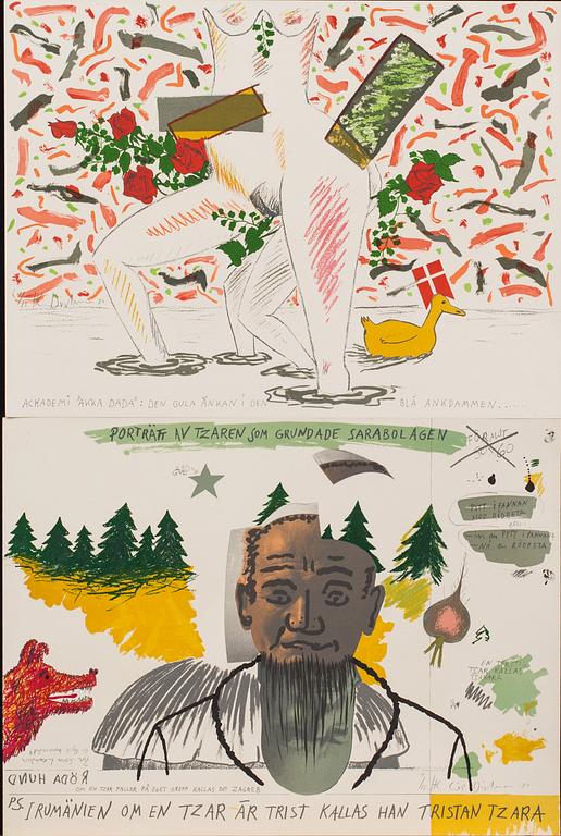 ERIK DIETMAN, litograph in color, 2 pcs, signed HC 11/15.