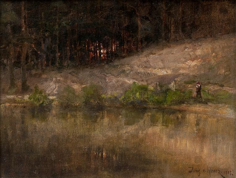 Julius von Klever, A RIVER IN THE FOREST.