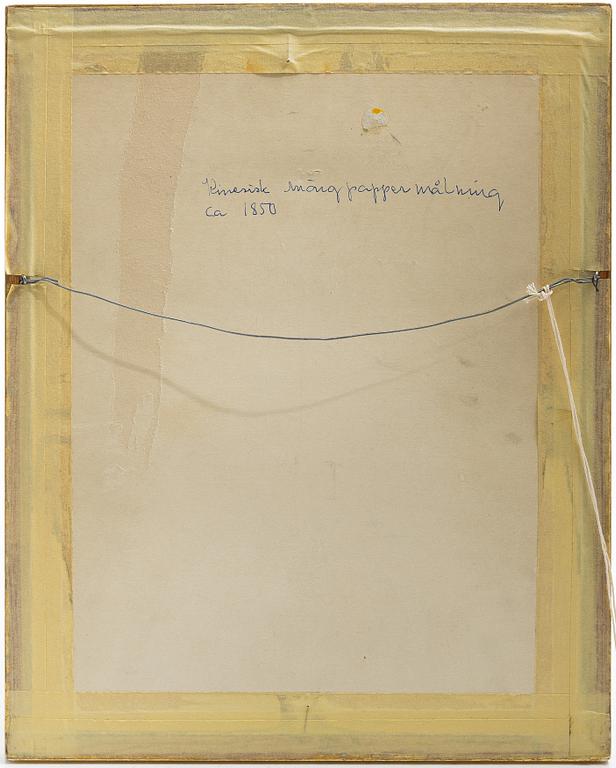 Rispappersmålningar, två stycken, Kina, Qingdynastin, 1800-tal.