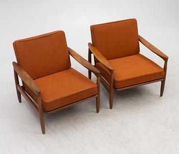 Erik Wørts, a pair of 'Kolding' easy chairs, Ikea, 1960s.