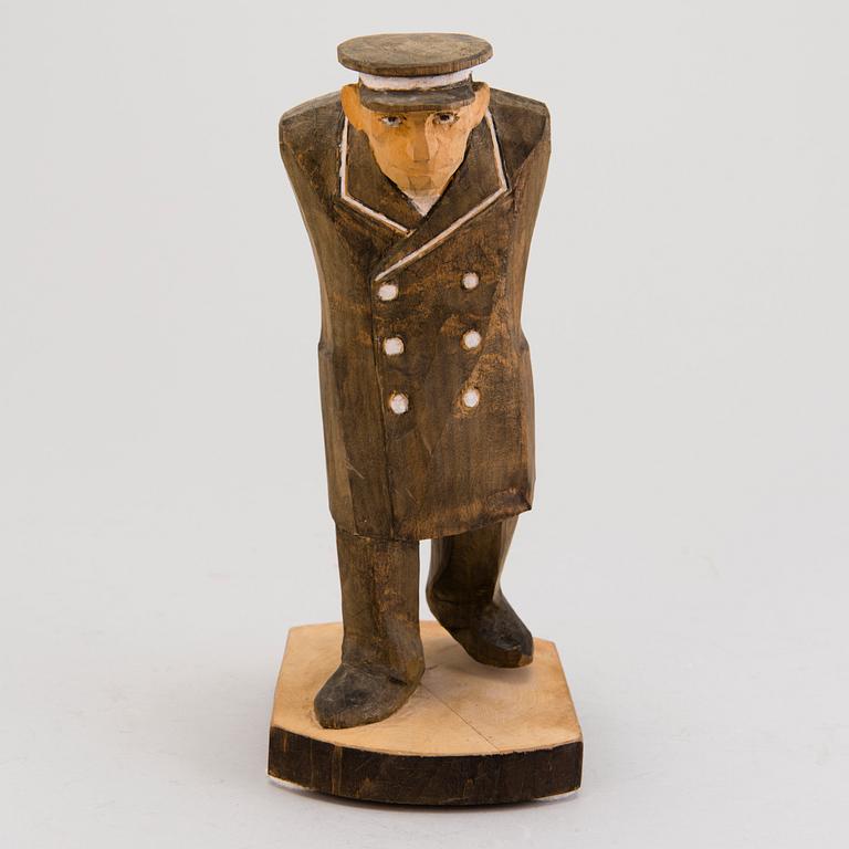 ALBIN KAASINEN, sculpture, wood, signed and dated -64.