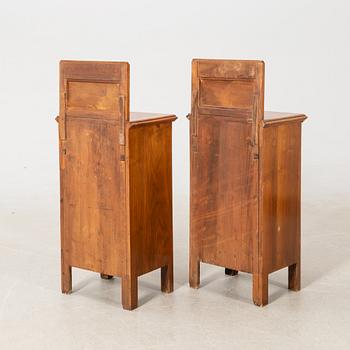 Sängbord, ett par, Art Deco, 1900-talets första hälft.