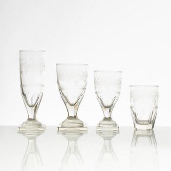 A 48 piece 'Koskull' glass service, Kosta.
