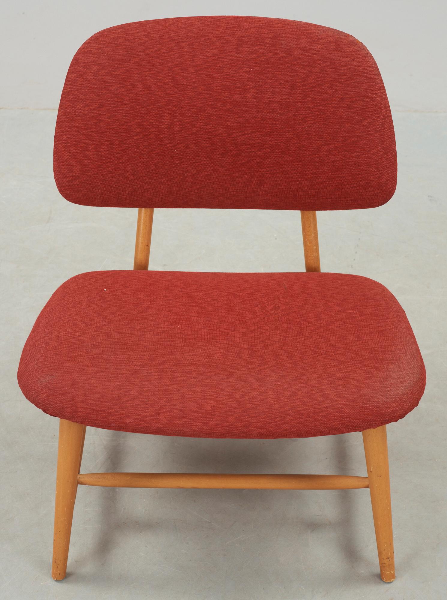 STOL, "TeVe", Alf Svensson, Ljungs Industrier, ur serien "Bra Bohag", Modellen Formgiven 1953.