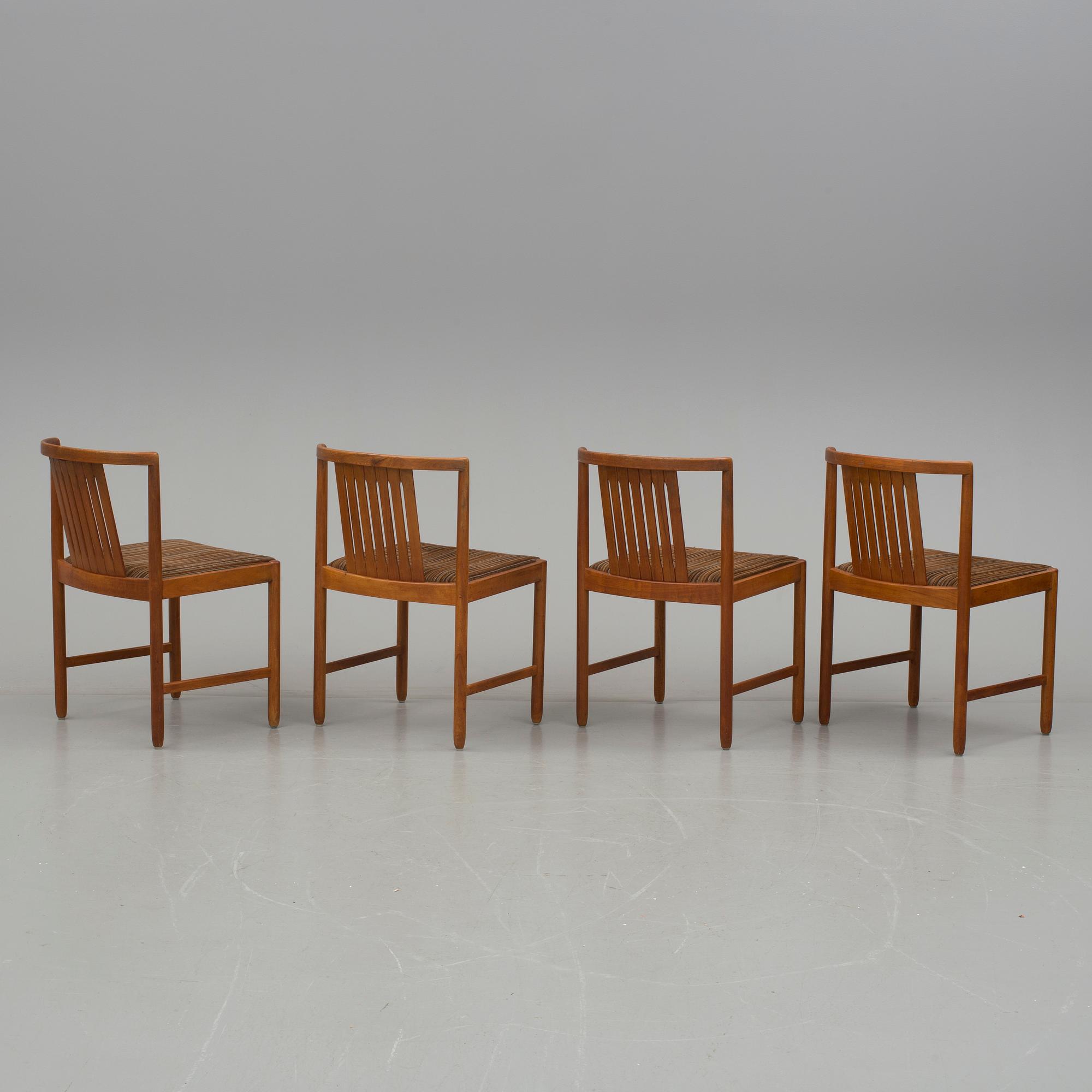 STOLAR, 4 stycken, Bertil Fridhagen, Bodafors, 1964.