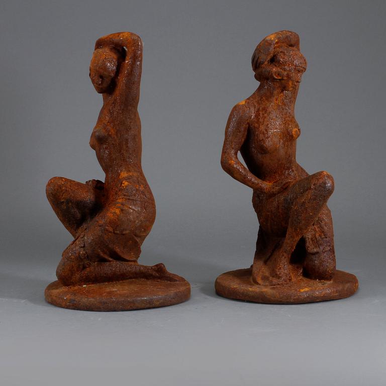 DEKORELEMENT, ett par, metall, 1900/2000-tal.