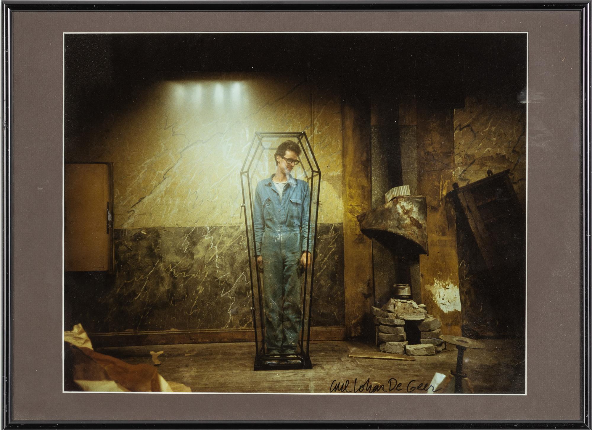 Carl Johan De Geer, photo, signed.