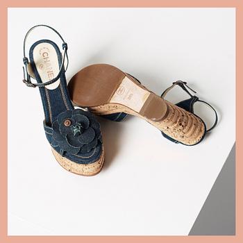 SANDALER, Chanel, storlek 38,5.