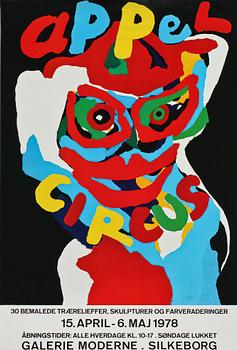 Karel Appel · KAREL APPEL, utställningssaffisch, 1978.