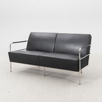 A leather upholstered 'Cinema' sofa by Gunilla Allard for Lammhults.