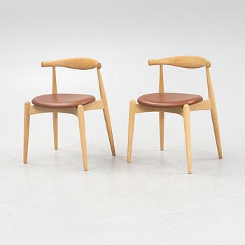 Hans J. Wegner, stolar, 6 st, "CH20", Carl Hansen & Son, Danmark.