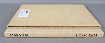 PINCHAS MARYAN (USA), mapp med 15 litografier, "Le Golem", sign och numr 49/50.