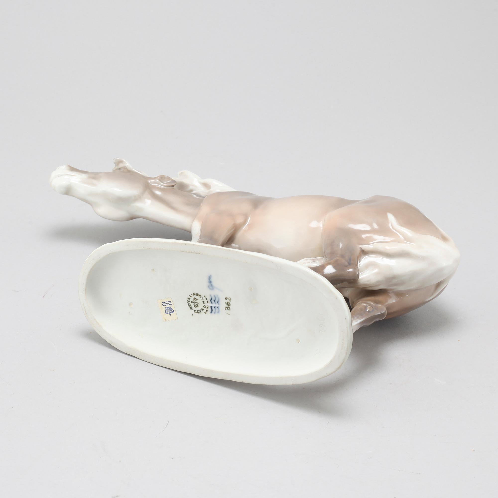 A porcelain figurine by Lauritz Jensen for Royal Copenhagen, second half of the 20th century.
