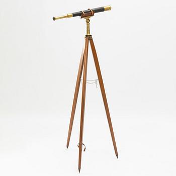 A 20th century telescope on a tripod.