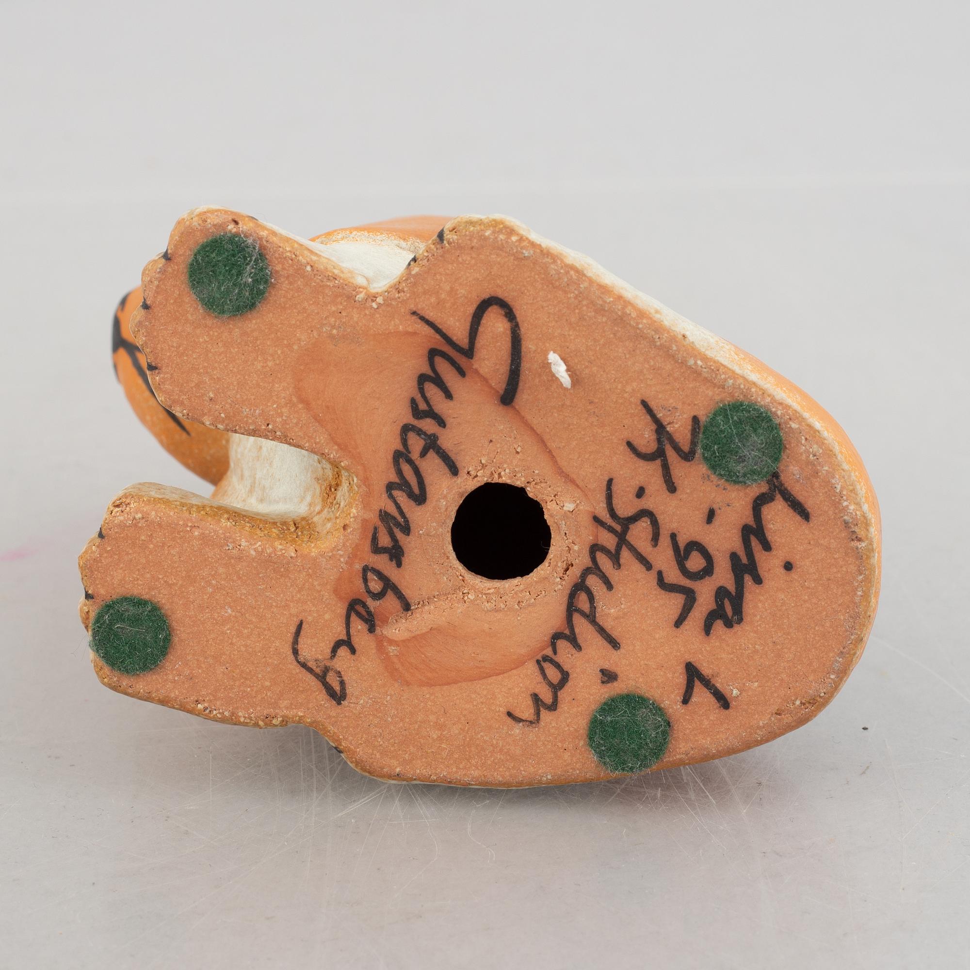 Lisa Larson, a set of three stoneware figurines, K-Studion and Gustavsberg.