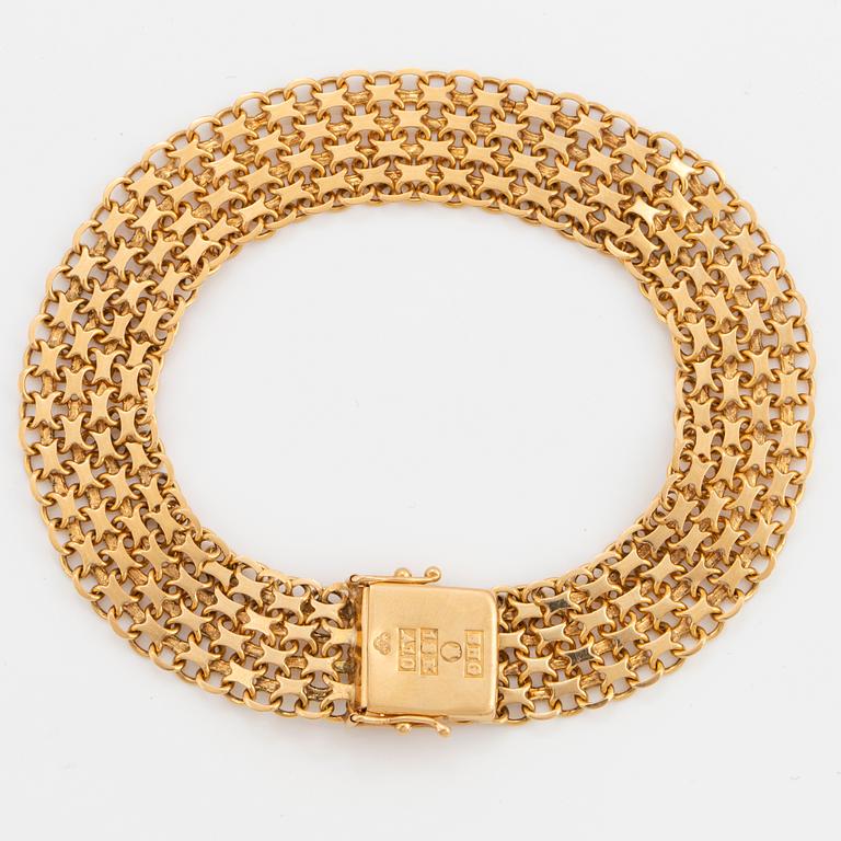 ARMBAND, 18K guld.