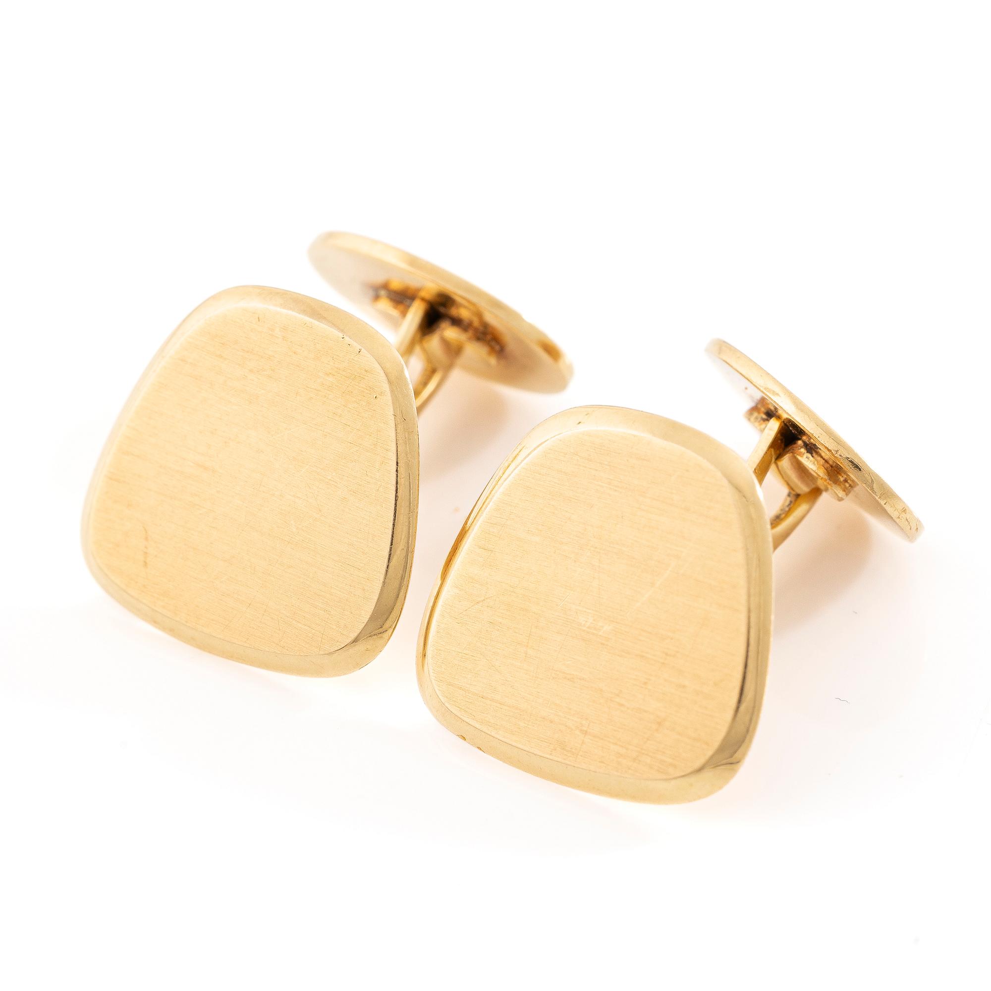 A pair of 18K gold cufflinks, Stockholm, 1962.