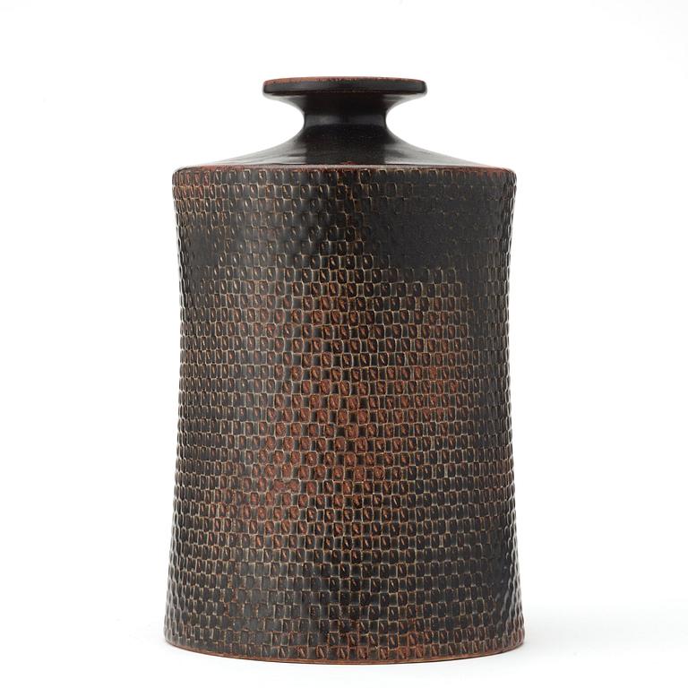 Stig Lindberg, a stoneware vase, Gustavsberg Studio 1967.