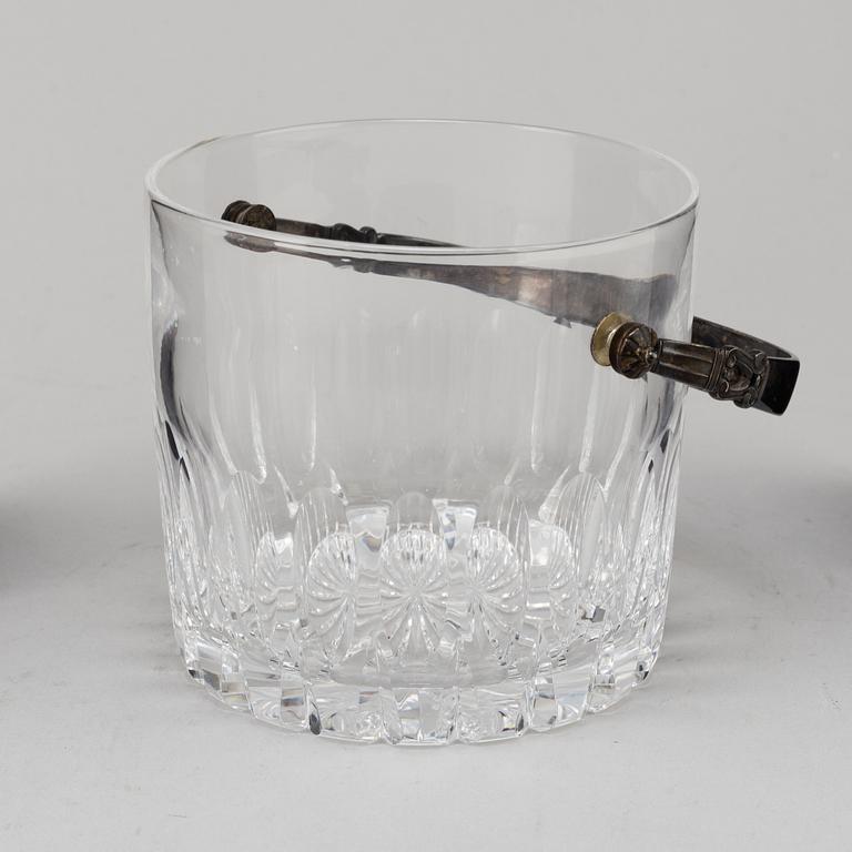 JOHAN ROHDE, ishink, sterlingsilver och kristallglas, "Konge/Acorn", Georg Jensen, Danmark.