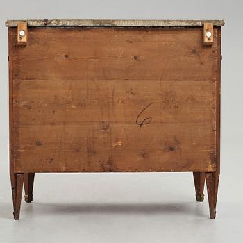 BYRÅ, av Jonas Hultsten (mästare i Stockholm 1773-1794), gustaviansk, 1700-talets slut.
