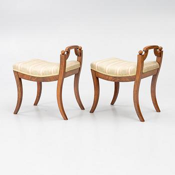 A pair of Empire stools, first half of the 19th Century.