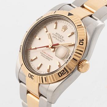 Rolex, Oyster Perpetual, Datejust, Turn-O-Graph, Chronometer, wristwatch, 36 mm.
