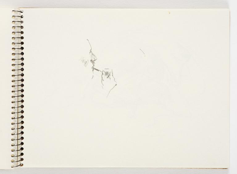 Lotte Laserstein, 4 skissböcker med blyertsteckningar.