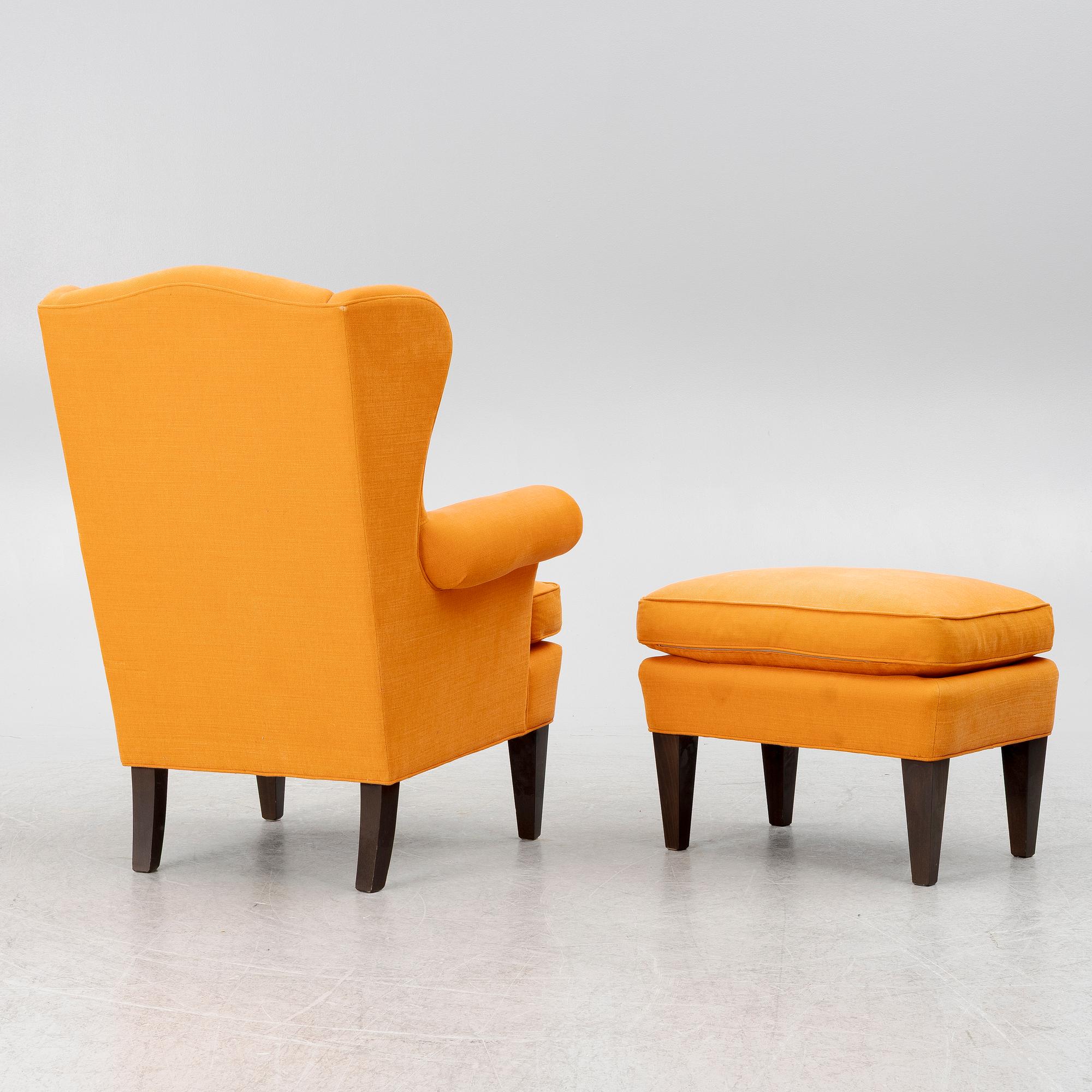 Fåtölj med fotpall, Jio Möbler.