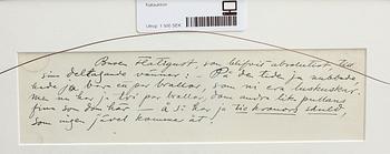 ALBERT ENGSTRÖM, tusch, 2 st, sign.