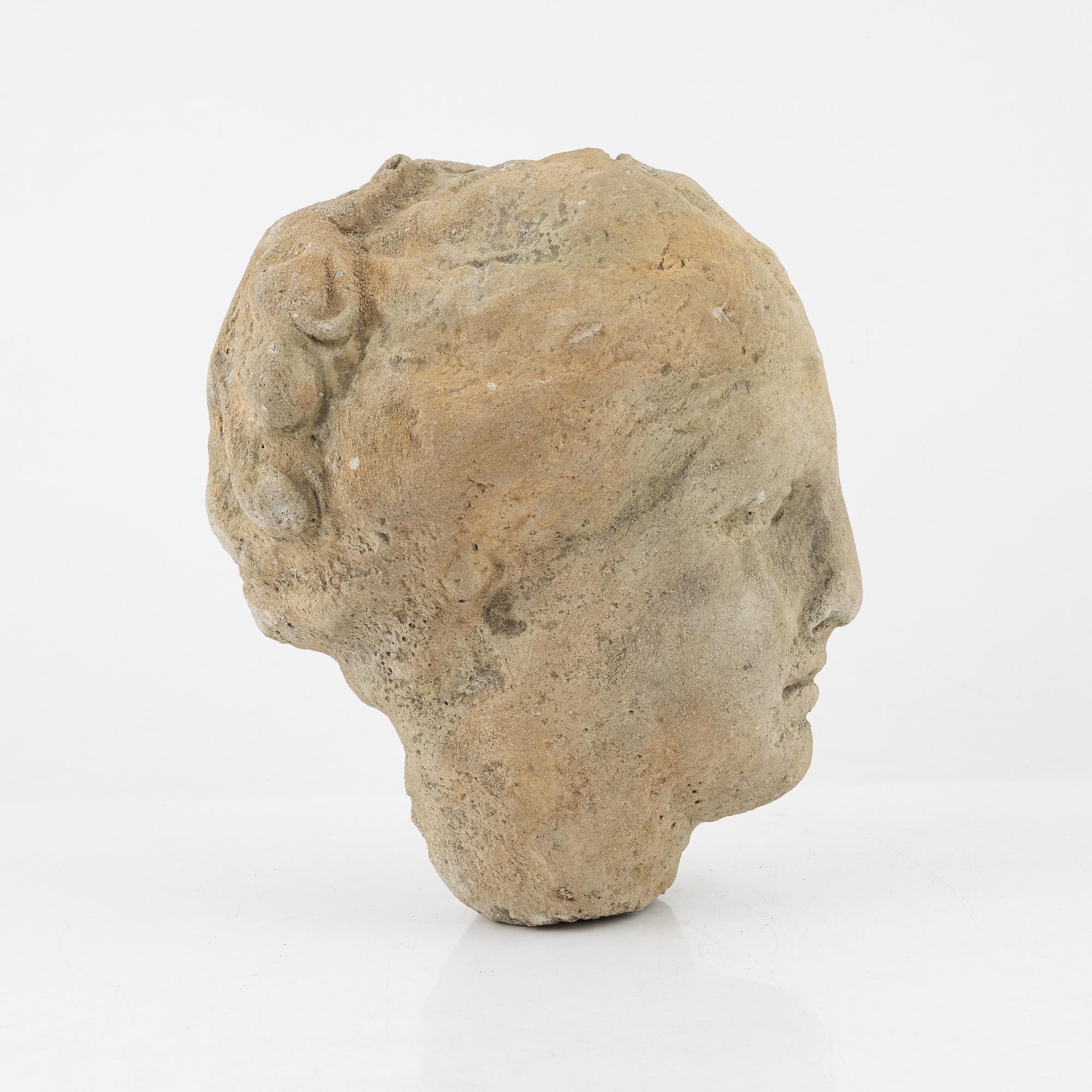 A sandstone sculpture, 19th/20th Century.