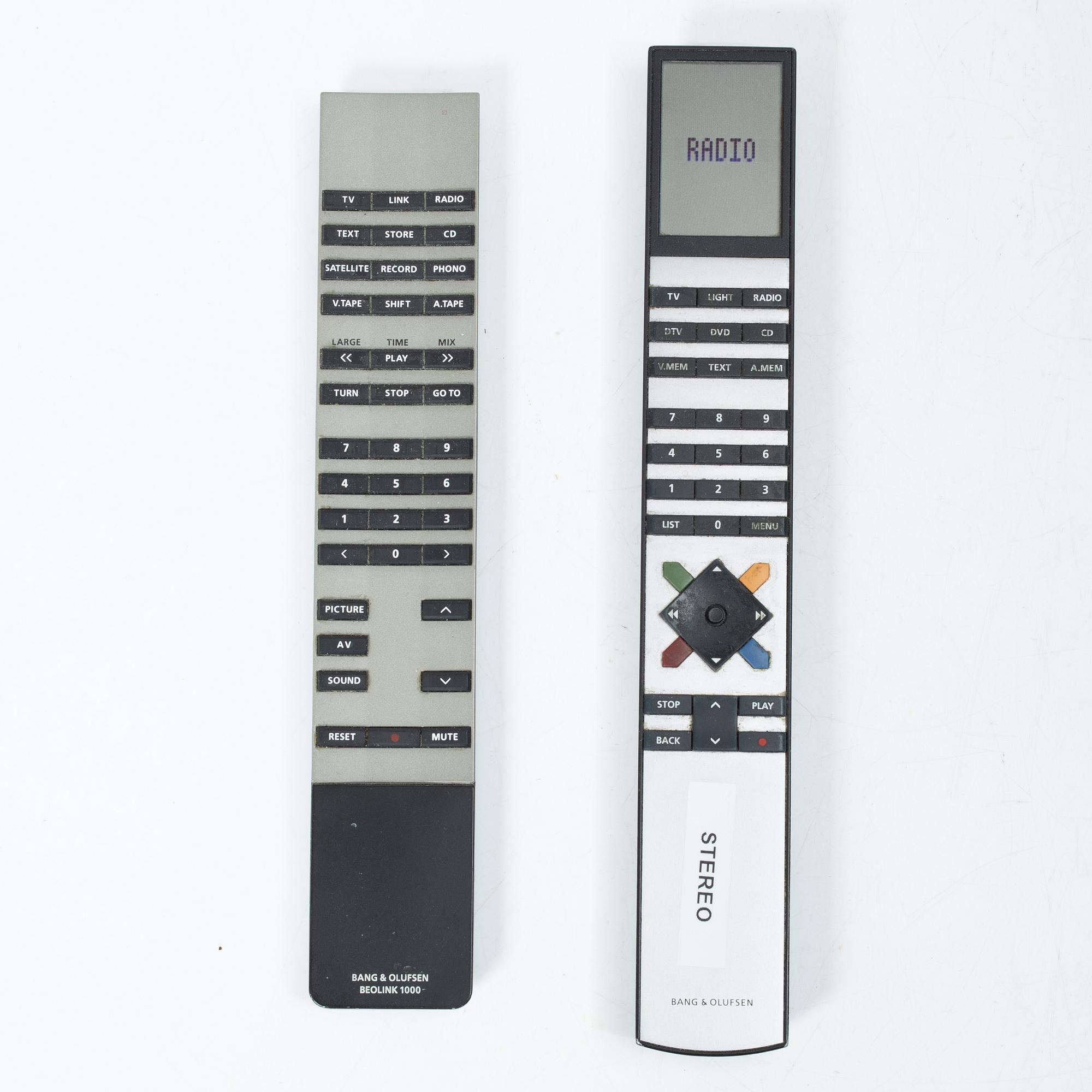 Bang & Olufsen, stereo system, “BeoSound 3200”, and a pair of speakers, “Beolab 4000”, early 2000s.
