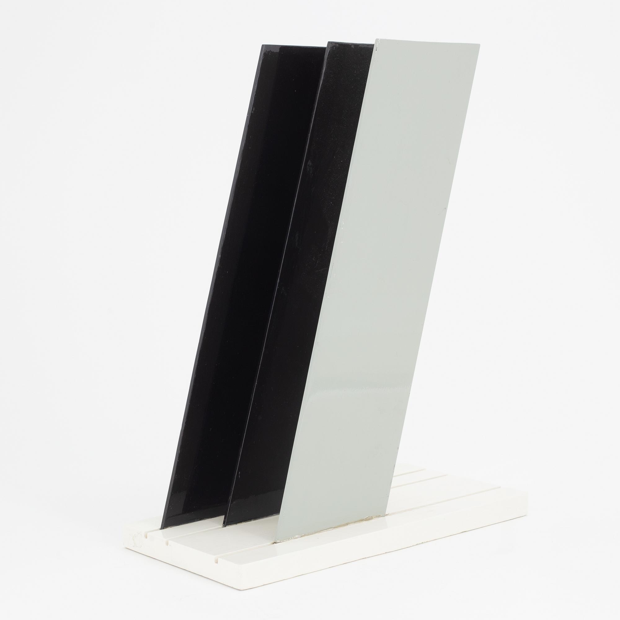 Lars-Erik Falk, a painted metal sculpture, signed and dated 1986.