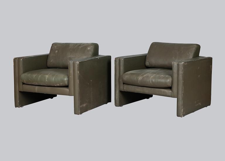 FÅTÖLJER, 1 par, "Studio", Walter Knoll, 1900-talets andra hälft.