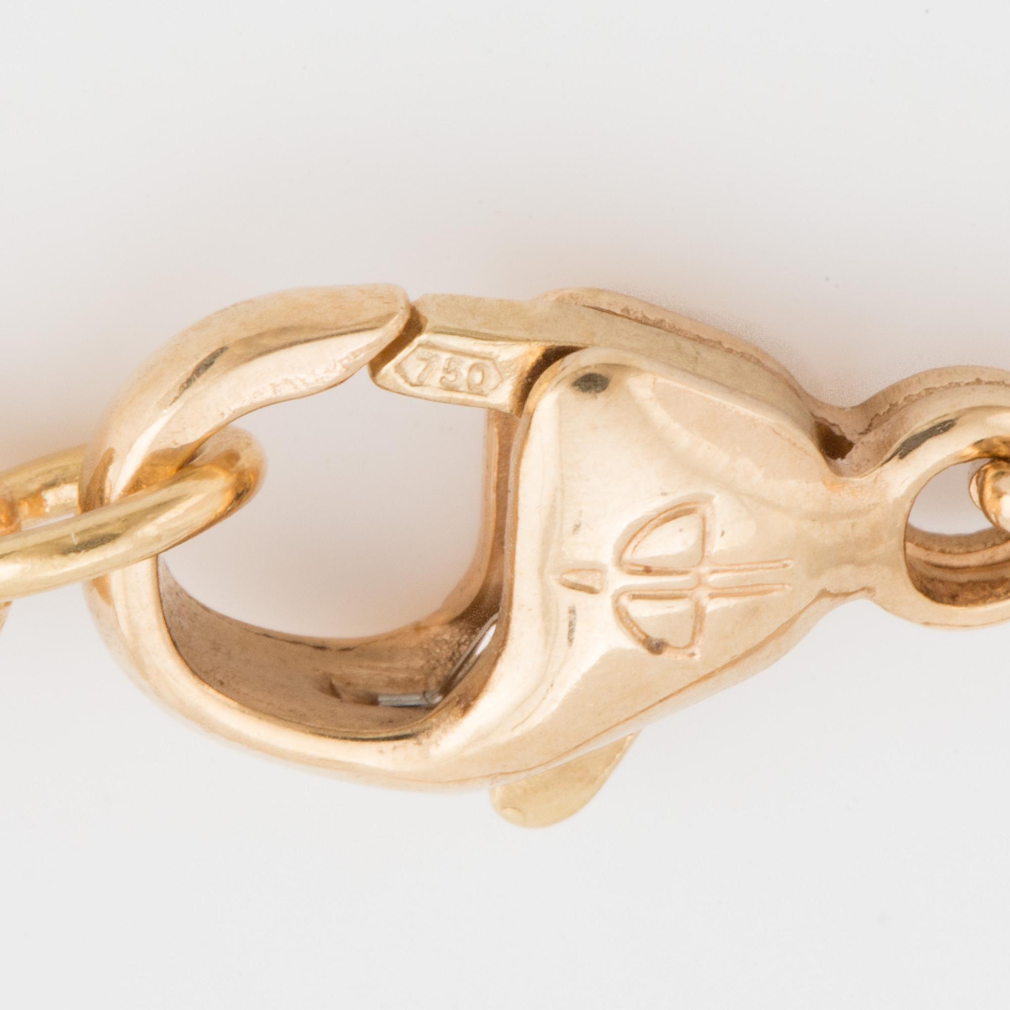 A cable-link chain necklace.