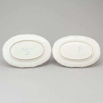 FAT, 2 stycken, fajans, Mariebergs porslinsfabrik, daterade 15/7 (17)65 samt 16/7 (17)78, Ehrenreichs period,