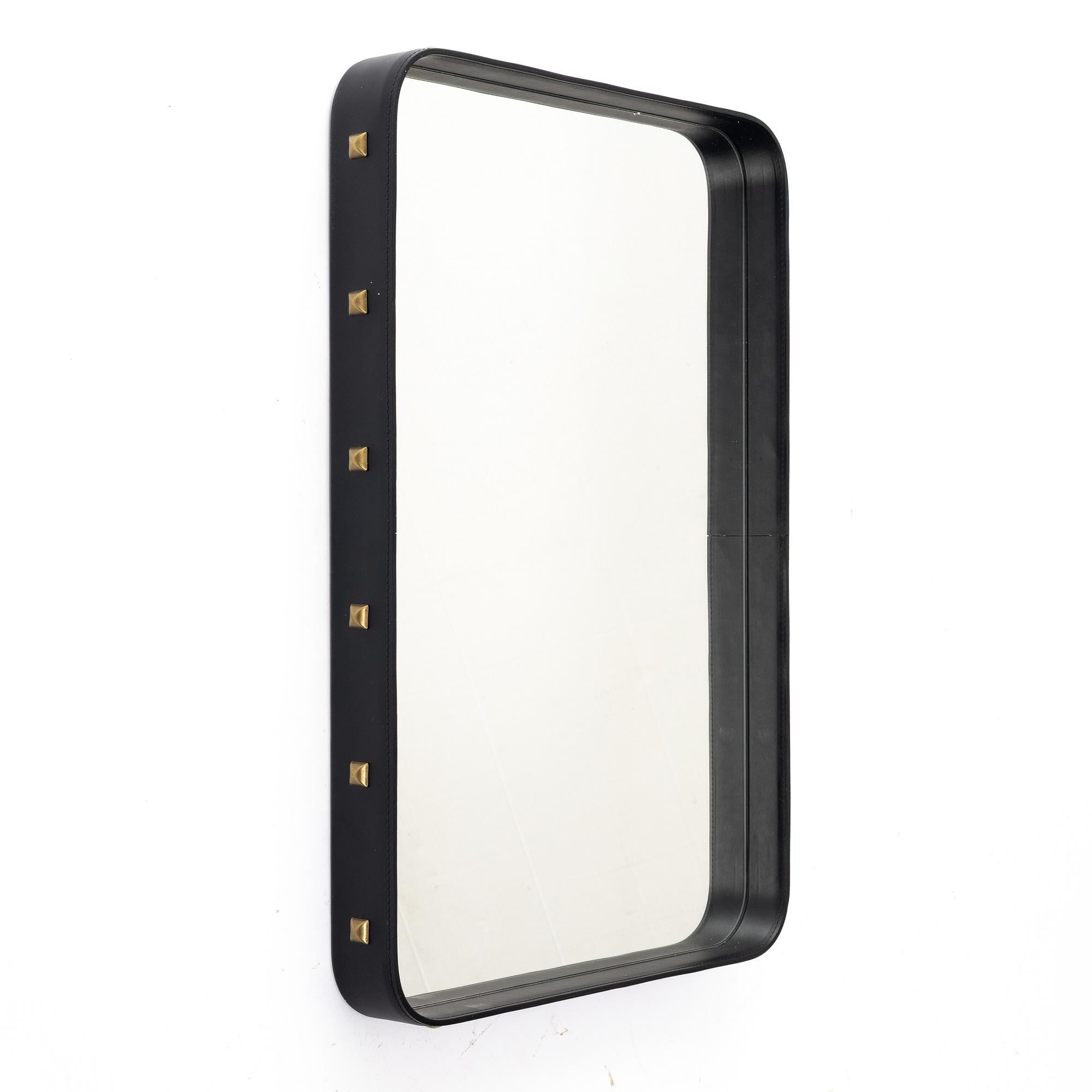 Jacques Adnet, spegel, Adnet Rectangulaire S, Gubi.