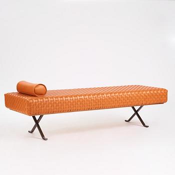 Enzo Mari, a "Sigmund" daybed, Arte & Cuoio, Italy.