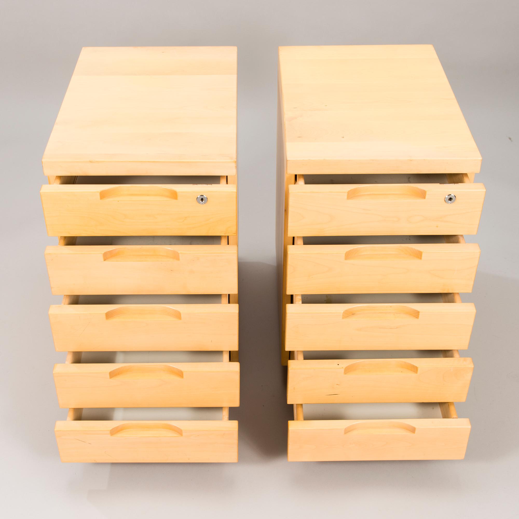 ALVAR AALTO, Two chest of drawers from Artek, Finland.