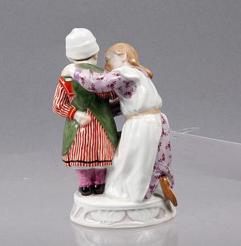 FIGURIN, porslin, Meissen, sekelskiftet 1900.