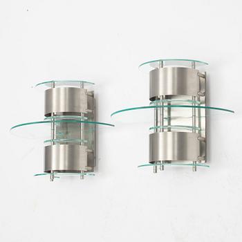 Louis Poulsen, a pair of model 'Mini Corona' wall lamps, Denmark.