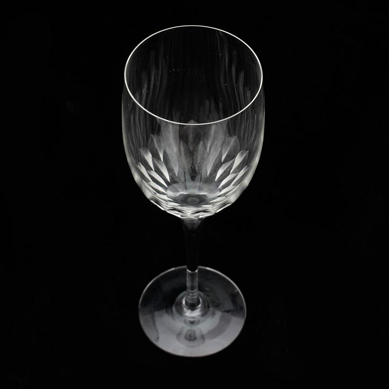 VINGLAS, 6 st, glas, "Karolina", Gunnar Cyrén, Orrefors.