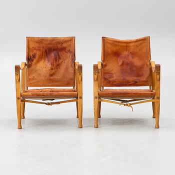 Kaare Klint, karmstolar, "Safari", ett par, Rud. Rasmussens Snedkerier, Danmark, 1900-talets andra hälft.