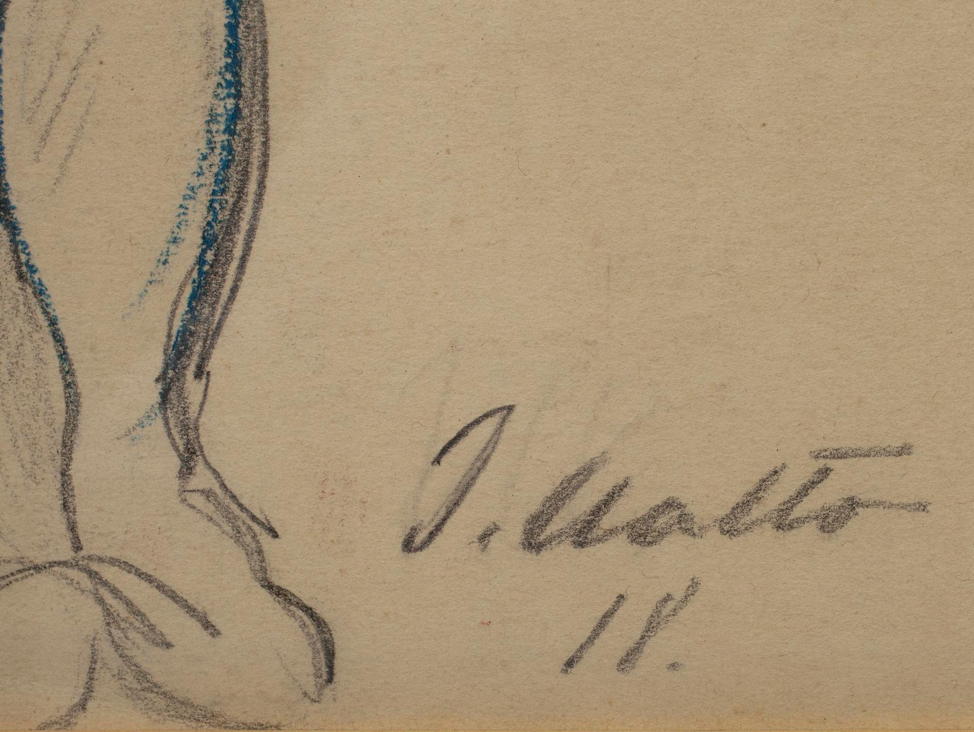 ILMARI AALTO, Teckning, sign. och dat. -18.