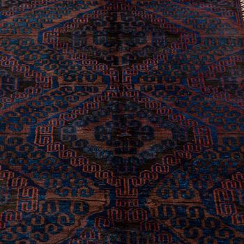 A rug, semi-antique, Beludj, ca 238 x 132 cm.