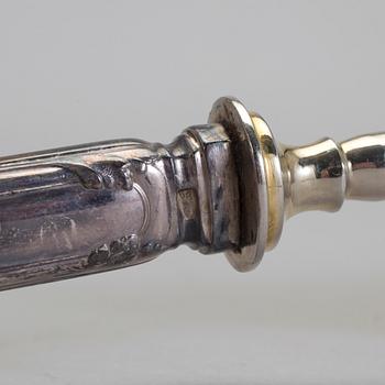 BESTICK, 15 st, silver. Östeuropa, 1900-talets början. Vikt ca 270 gram.