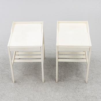 Bertil Fridhagen, bedside tables, a pair, Bodafors, 1960s.