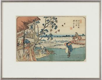 Keisai Eisen, woodblock print.