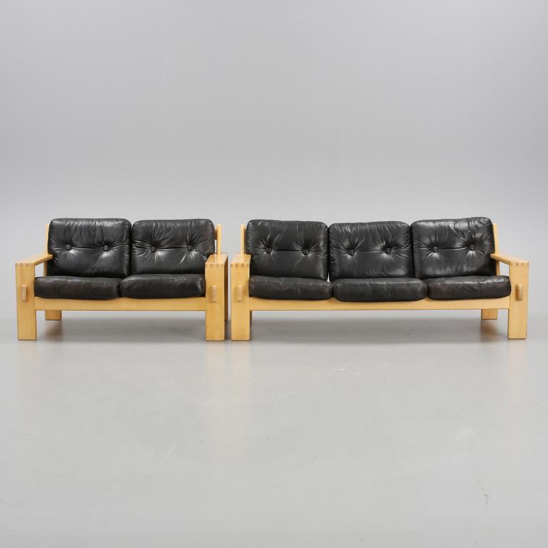 SOFFOR, 2 st, "Bonanza", Esko Pajamies för Asko, 1960/70-tal.